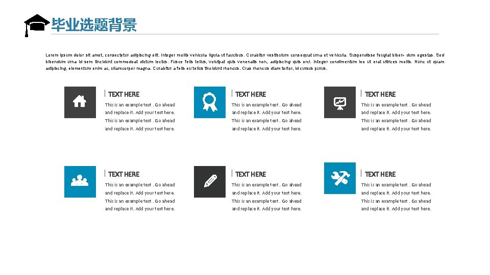 毕业选题背景 Lorem ipsum dolor sit amet, consectetur adipiscing elit. Integer mollis vehicula ligula ut