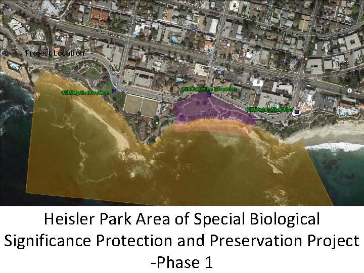 Project Location Heisler Park Area of Special Biological Significance Protection and Preservation Project -Phase