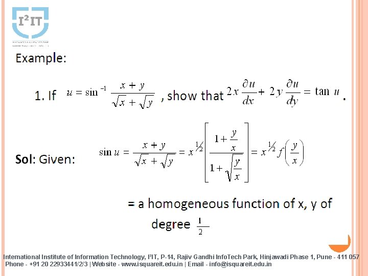 International Institute of Information Technology, I²IT, P-14, Rajiv Gandhi Info. Tech Park, Hinjawadi Phase