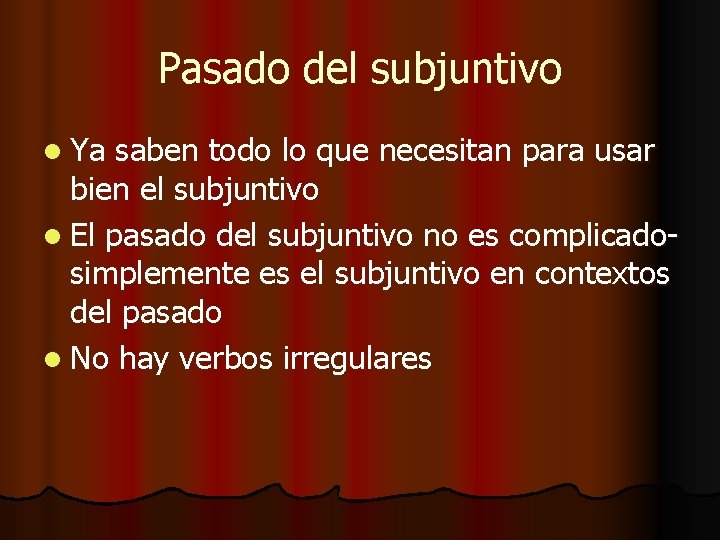 Pasado del subjuntivo l Ya saben todo lo que necesitan para usar bien el