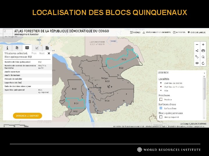 LOCALISATION DES BLOCS QUINQUENAUX AAC 4 