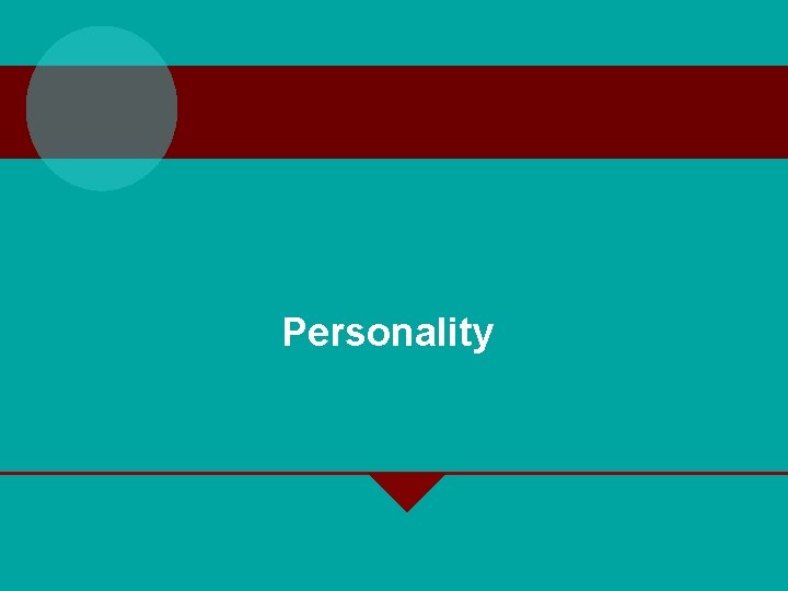 Personality 