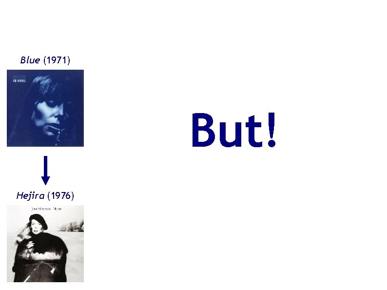 Blue (1971) But! Hejira (1976) Blue (1971) But! Hejira (1976)