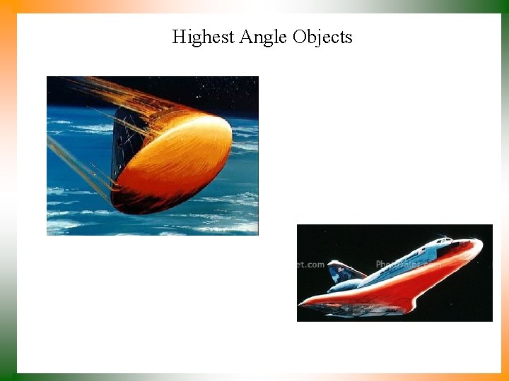 Highest Angle Objects 
