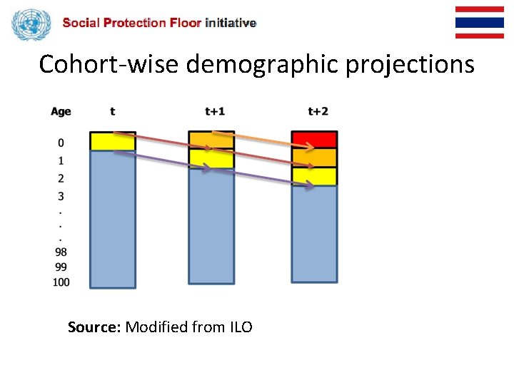 Cohort-wise demographic projections Source: Modified from ILO 