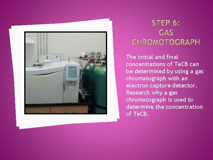 The initial and final concentrations of Te. CB can be determined by using a