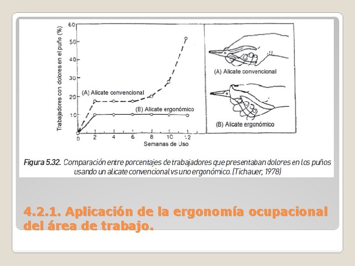 4. 2. 1. Aplicación de la ergonomía ocupacional del área de trabajo. 