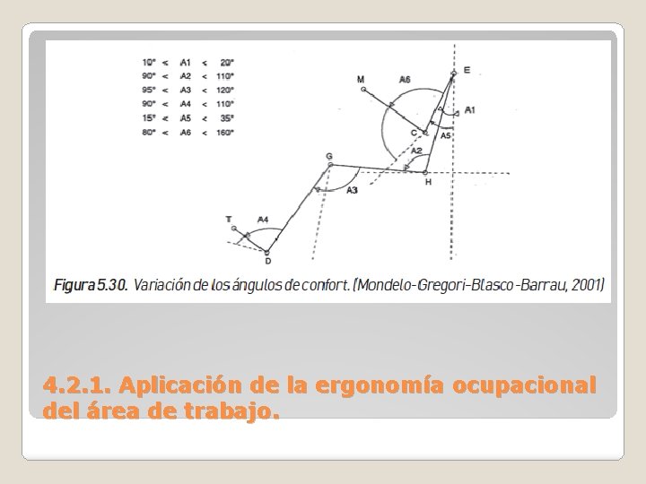 4. 2. 1. Aplicación de la ergonomía ocupacional del área de trabajo. 