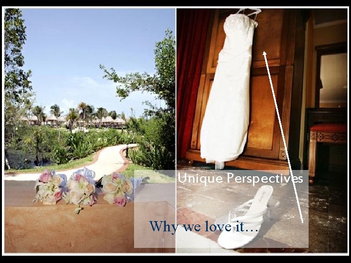 Unique Perspectives Why we love it… Unique Perspectives Why we love it…