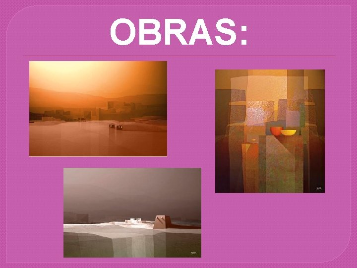 OBRAS: 