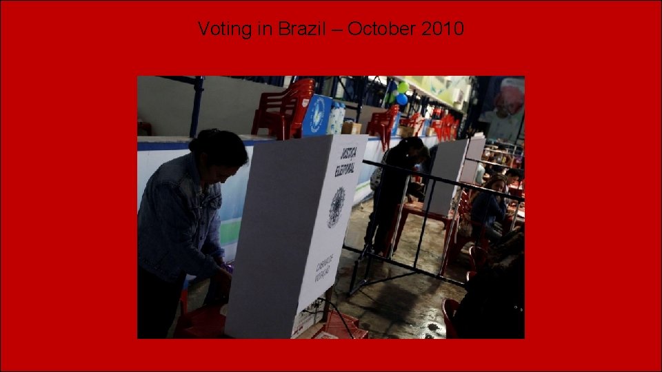 Voting in Brazil – October 2010 
