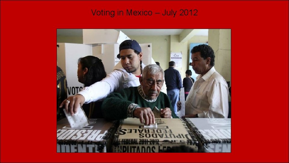 Voting in Mexico – July 2012 