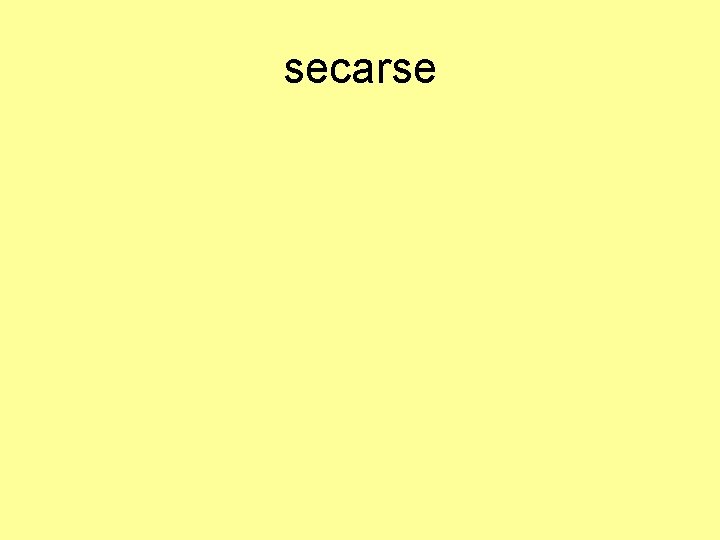 secarse 