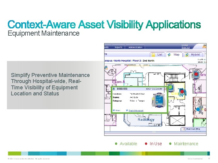 Equipment Maintenance Simplify Preventive Maintenance Through Hospital-wide, Real. Time Visibility of Equipment Location and