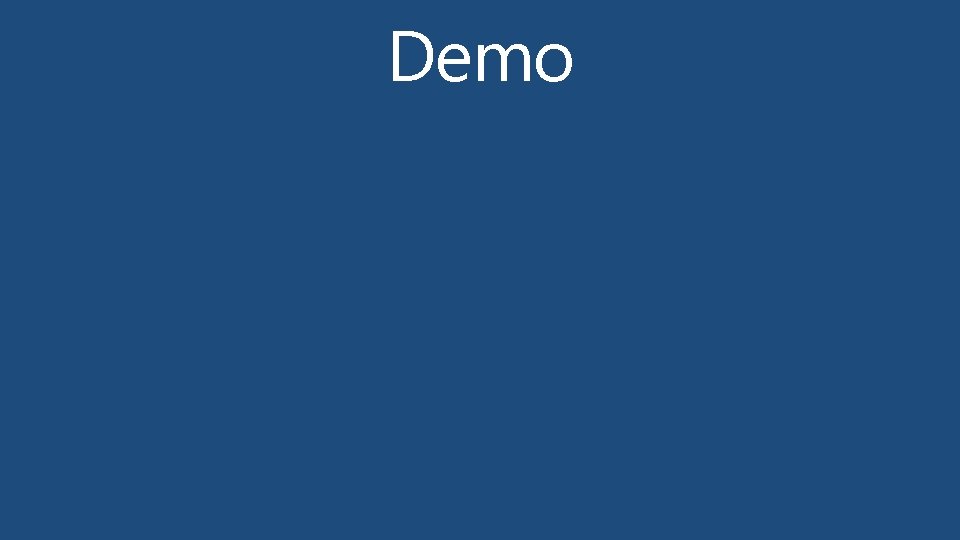 Demo Demo