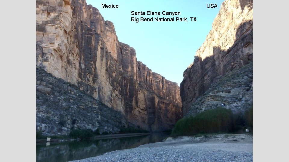 Mexico USA Santa Elena Canyon Big Bend National Park, TX 