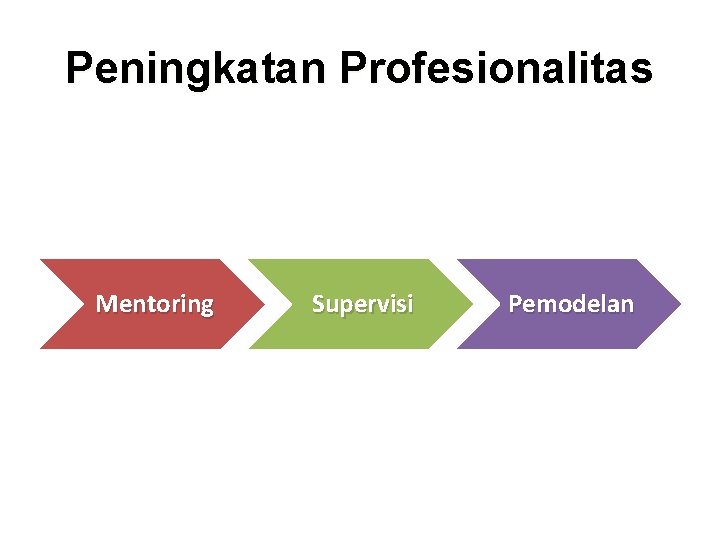 Peningkatan Profesionalitas Mentoring Supervisi Pemodelan 