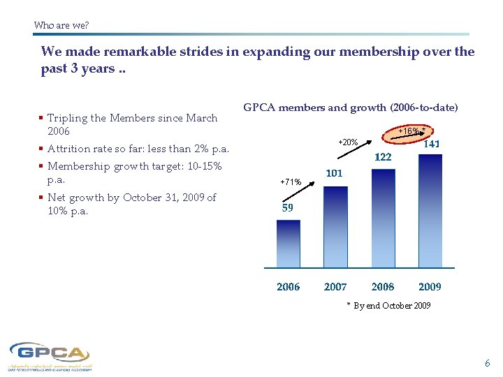 Who are we? We made remarkable strides in expanding our membership over the past