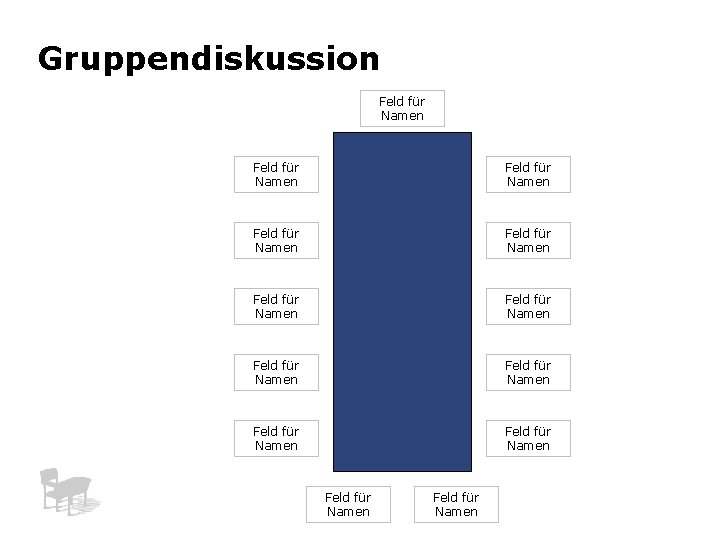 Gruppendiskussion Feld für Namen Feld für Namen Feld für Namen Feld für Namen 