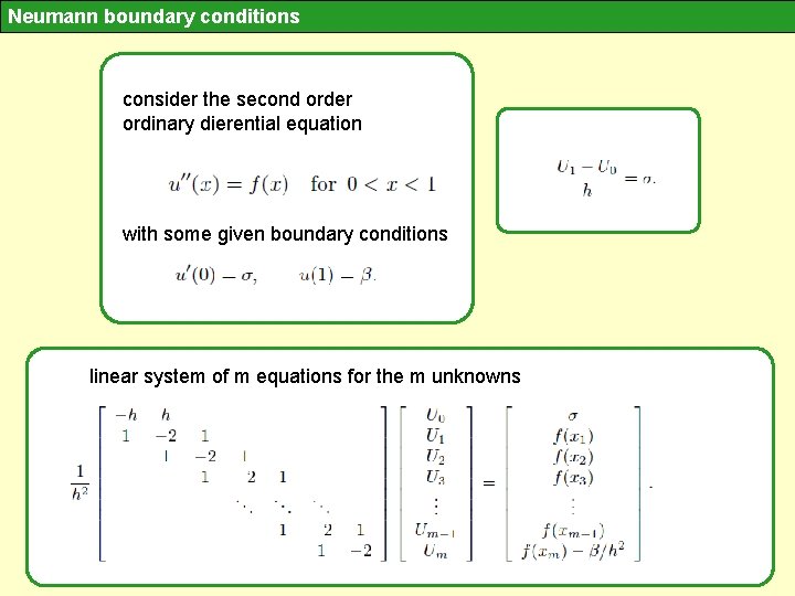 Neumann boundary conditions consider the second order ordinary dierential equation with some given boundary