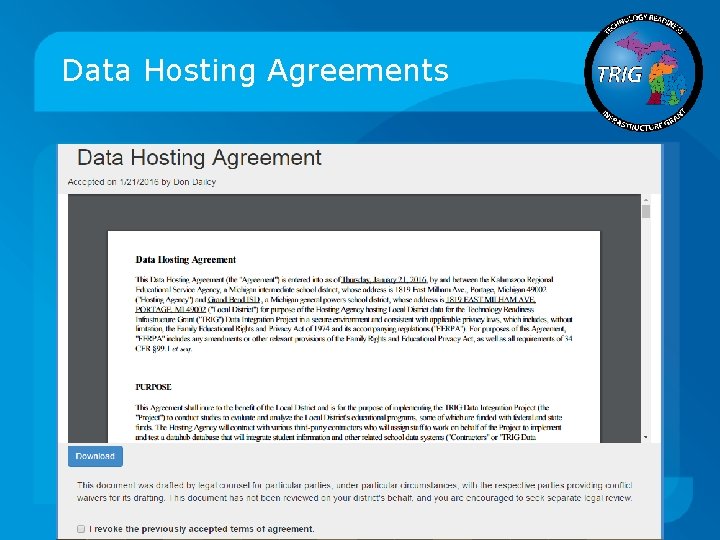 Data Hosting Agreements 