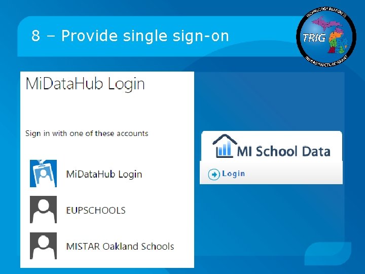 8 – Provide single sign-on 