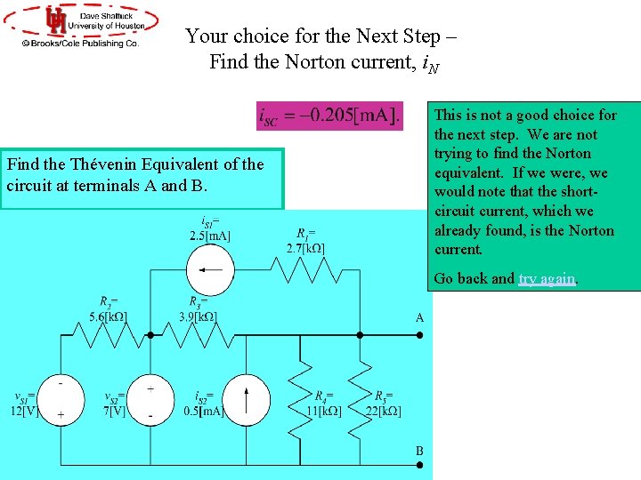 Your choice for the Next Step – Find the Norton current, i. N Find