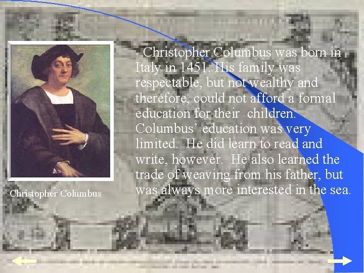THE COLUMBIAN EXCHANGE VOCABULARY 1 Old World Refers