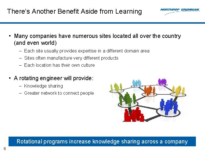 There’s Another Benefit Aside from Learning • Many companies have numerous sites located all