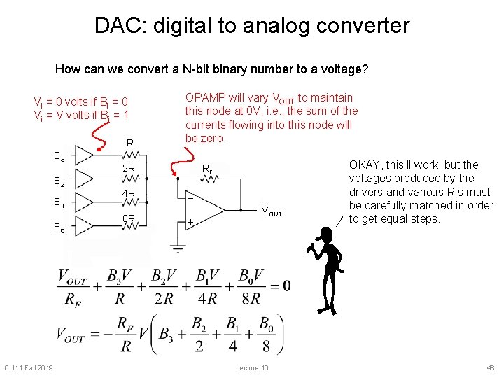 DAC: digital to analog converter How can we convert a N-bit binary number to