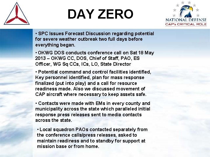 DAY ZERO • SPC Issues Forecast Discussion regarding potential for severe weather outbreak two