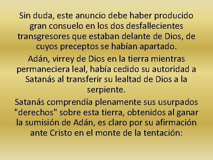 Sin duda, este anuncio debe haber producido gran consuelo en los desfallecientes transgresores que Sin duda, este anuncio debe haber producido gran consuelo en los desfallecientes transgresores que
