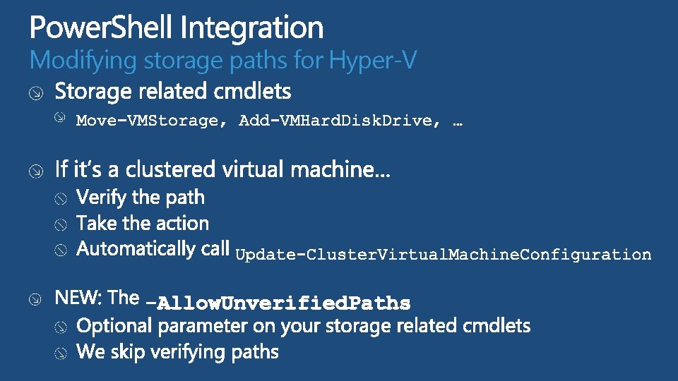 Modifying storage paths for Hyper-V 