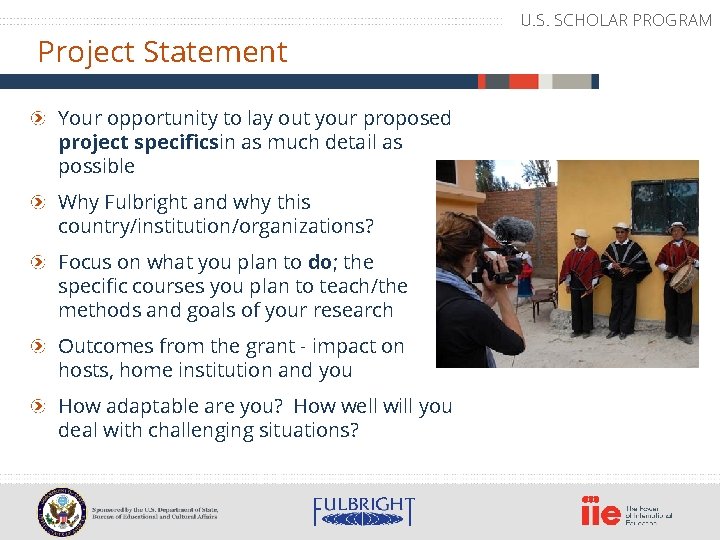 Project Statement Your opportunity to lay out your proposed project specificsin as much detail