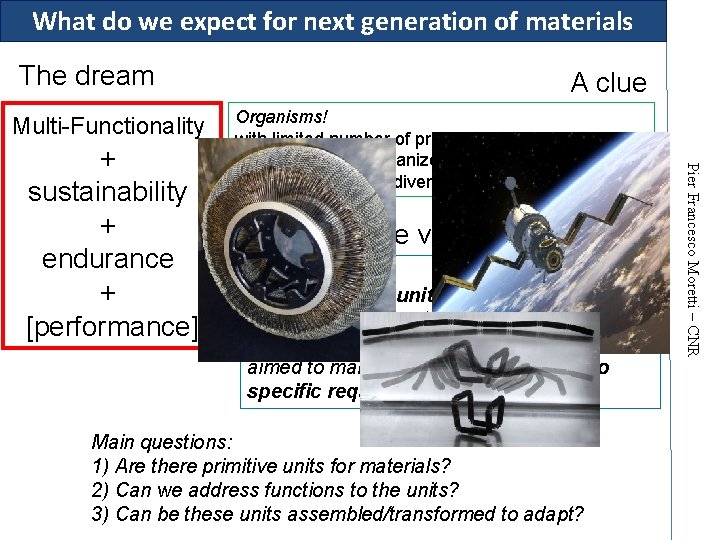 What do we expect for next generation of materials The dream Multi-Functionality Organisms! with