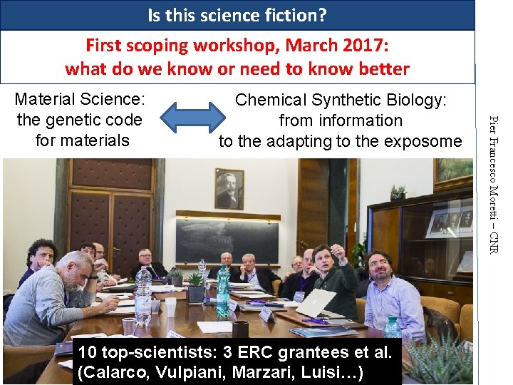 Is this science fiction? First scoping workshop, March 2017: what do we know or