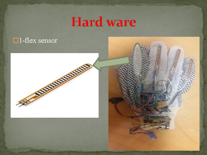Hard ware � 1 -flex sensor  Hard ware � 1 -flex sensor