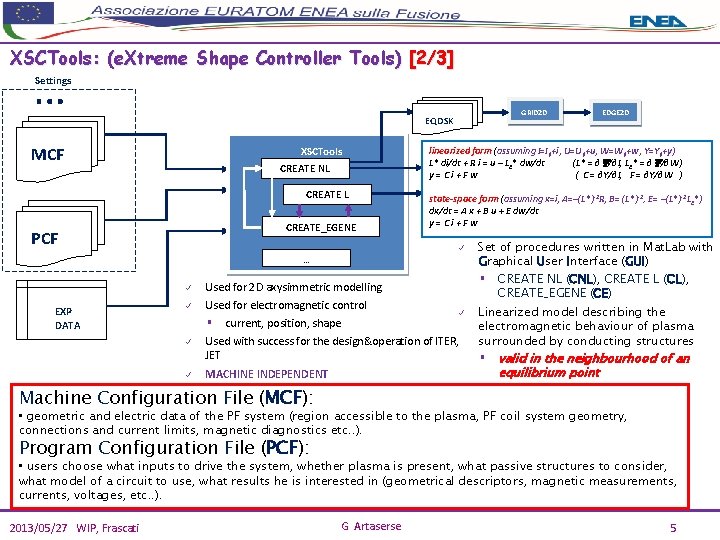 XSCTools: (e. Xtreme Shape Controller Tools) [2/3] … Settings GRID 2 D EQDSK MCF