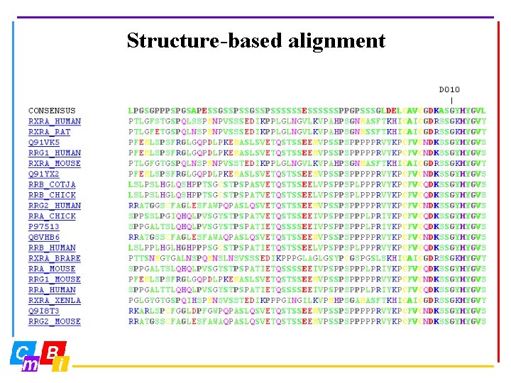 Structure-based alignment 