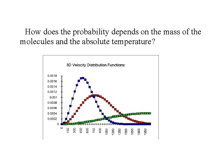  • How does the probability depends on the mass of the molecules and