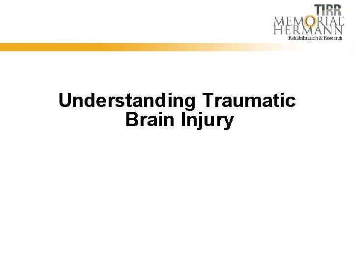 Understanding Traumatic Brain Injury 