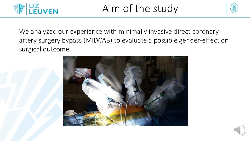 Aim of the study We analyzed our experience with minimally invasive direct coronary artery