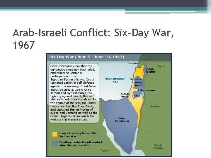 Arab-Israeli Conflict: Six-Day War, 1967 