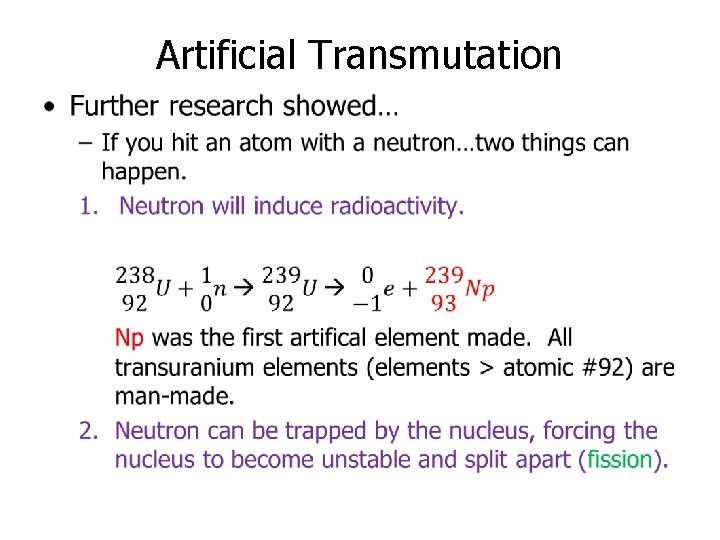 Artificial Transmutation • 