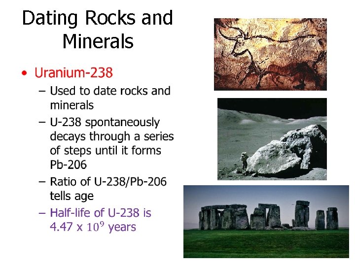 Dating Rocks and Minerals • 