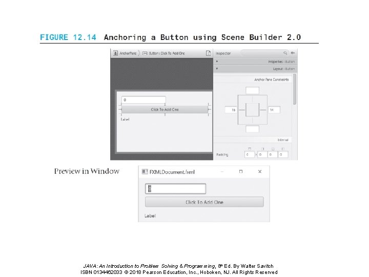 JAVA: An Introduction to Problem Solving & Programming, 8 th Ed. By Walter Savitch