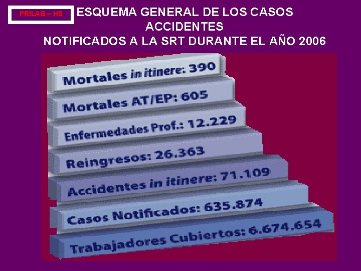 ESQUEMA GENERAL DE LOS CASOS ACCIDENTES NOTIFICADOS A LA SRT DURANTE EL AÑO 2006
