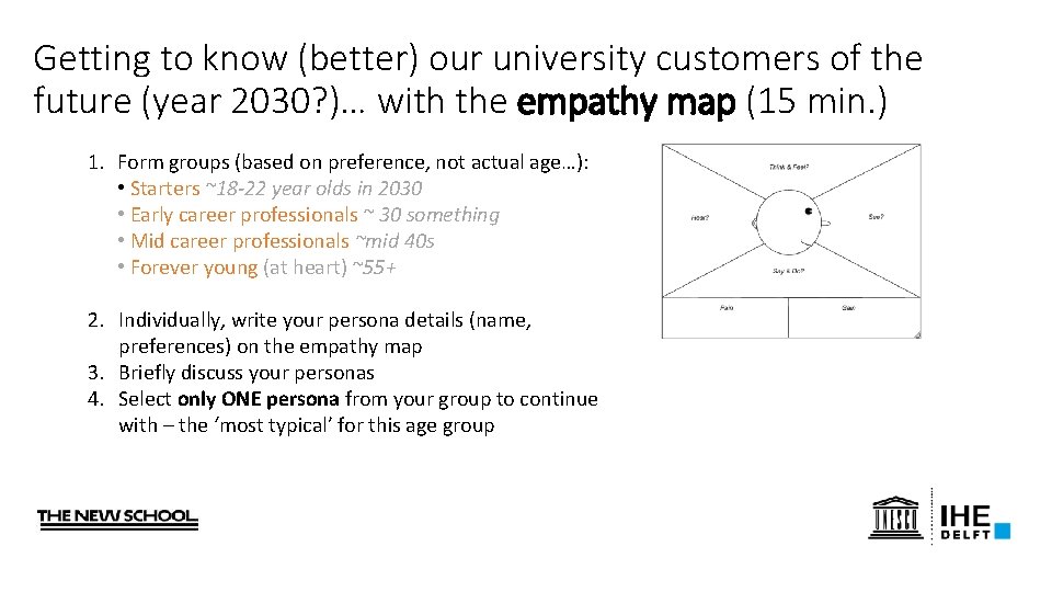 Getting to know (better) our university customers of the future (year 2030? )… with