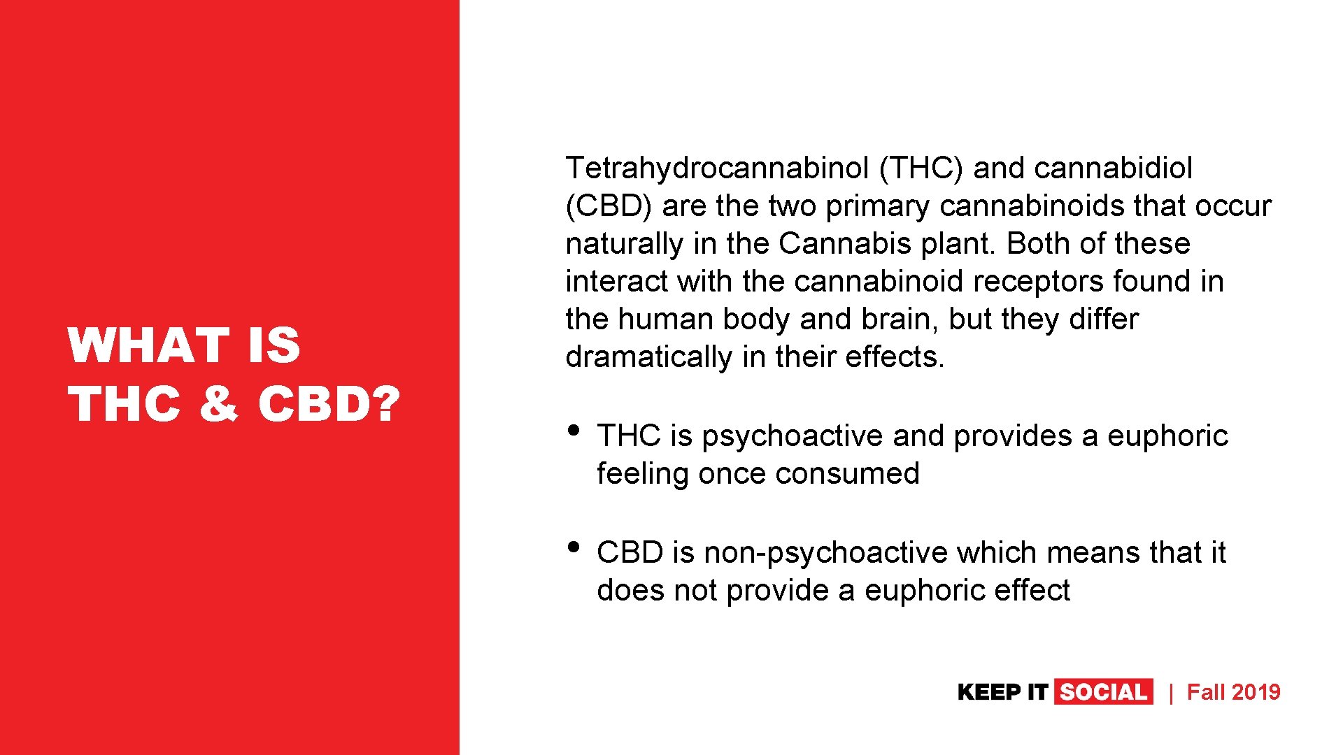 WHAT IS THC & CBD? Tetrahydrocannabinol (THC) and cannabidiol (CBD) are the two primary