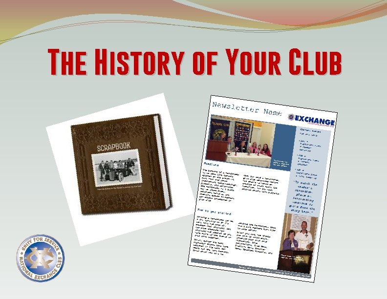 The History of Your Club 